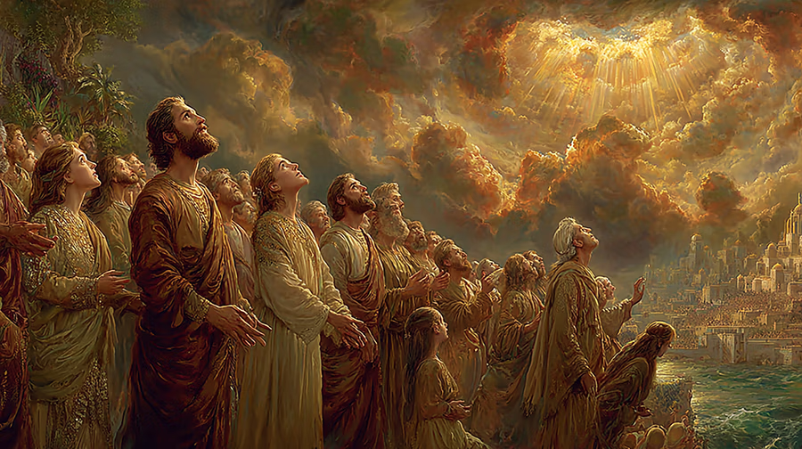God's mercy being extended over the repentant city of Nineveh as judgment is averted