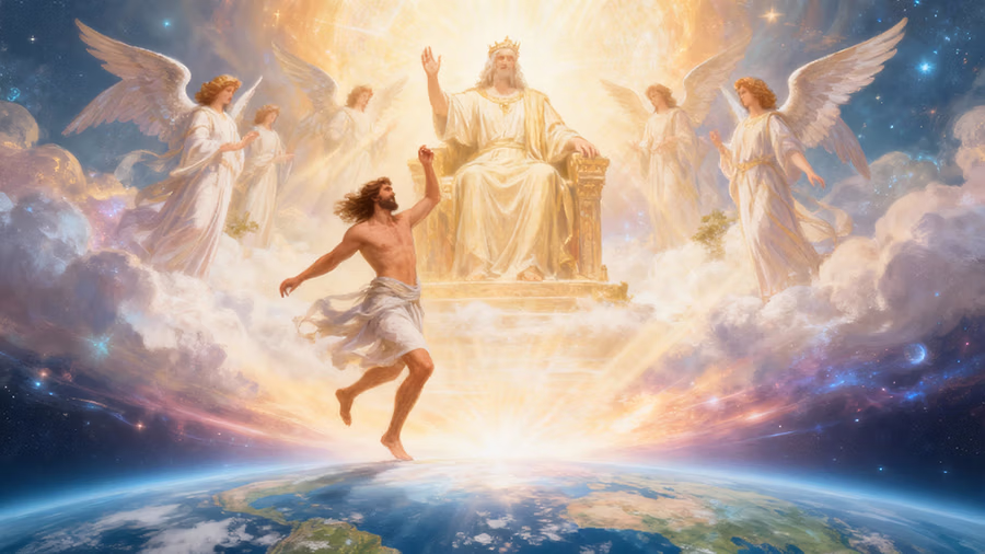 Proverbs 8 wisdom rejoicing before God during creation with delight at beginning of time