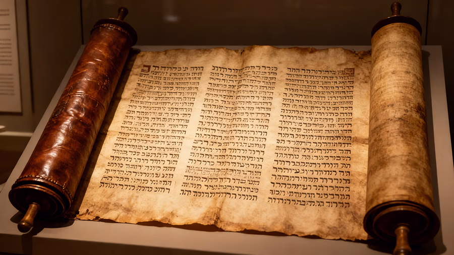 Ancient Hebrew scroll of the Book of Esther preserved for 559 years