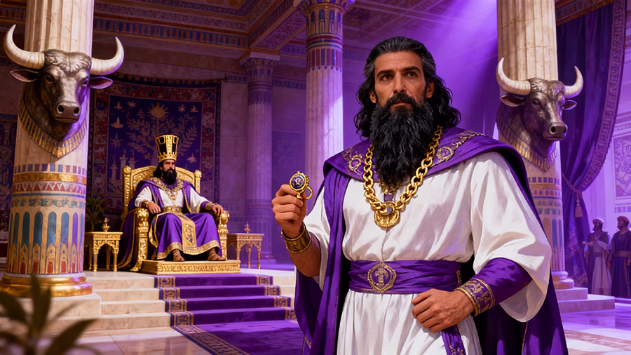 Mordecai elevated to Prime Minister in Persian Empire showing God's reversal in Book of Esther 9