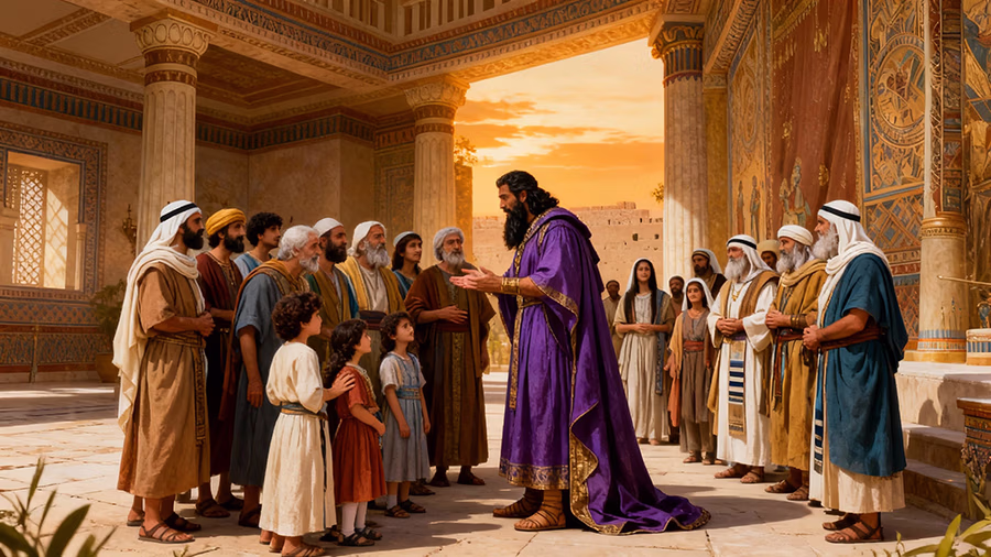 Mordecai seeking the welfare of Jewish people as leader in Book of Esther 10