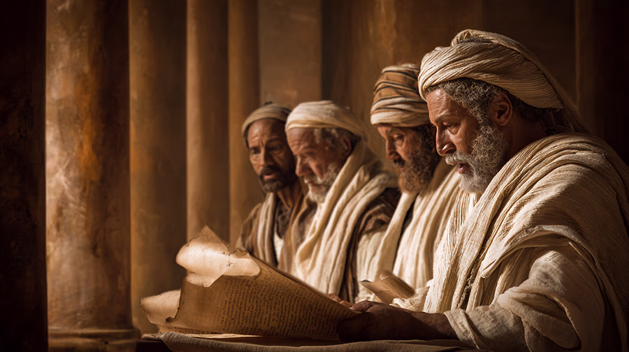 Jewish leaders studying messianic prophecies they failed to recognize